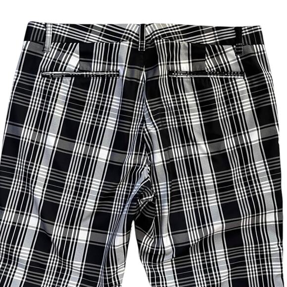Bonobos Maide Golf Pants Mens 36x35 Plaid Black White Performance Tech Spring - Picture 2 of 10